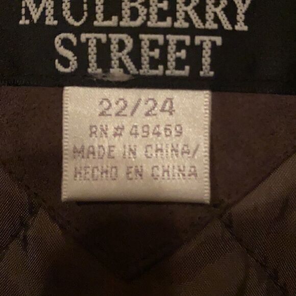 Mulberry Street Brown Quilted Coat Size 22/24 - Picture 4 of 5